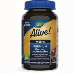 Alive! Mens Premium Gummy Multivitamin - Orange,Grape & Cherry