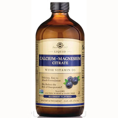 Liquid Calcium Magnesium Citrate with Vitamin D3 - Blueberry