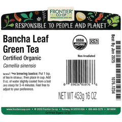 Organic Bancha Leaf Green Tea