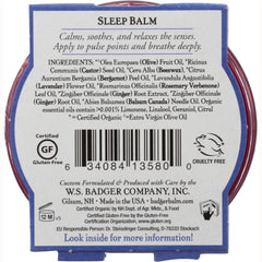 Organic Sleep Balm Lavender and Bergamot