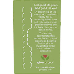 Organic Green Tranquility Tea - Decaffeinated