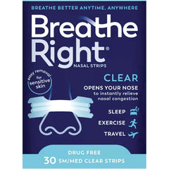 Nasal Strips Clear - SM/MED