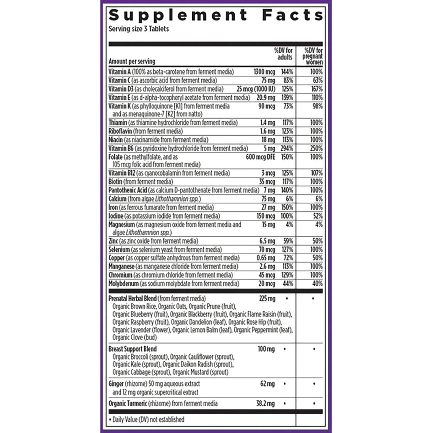 Advanced Perfect Prenatal Multivitamin