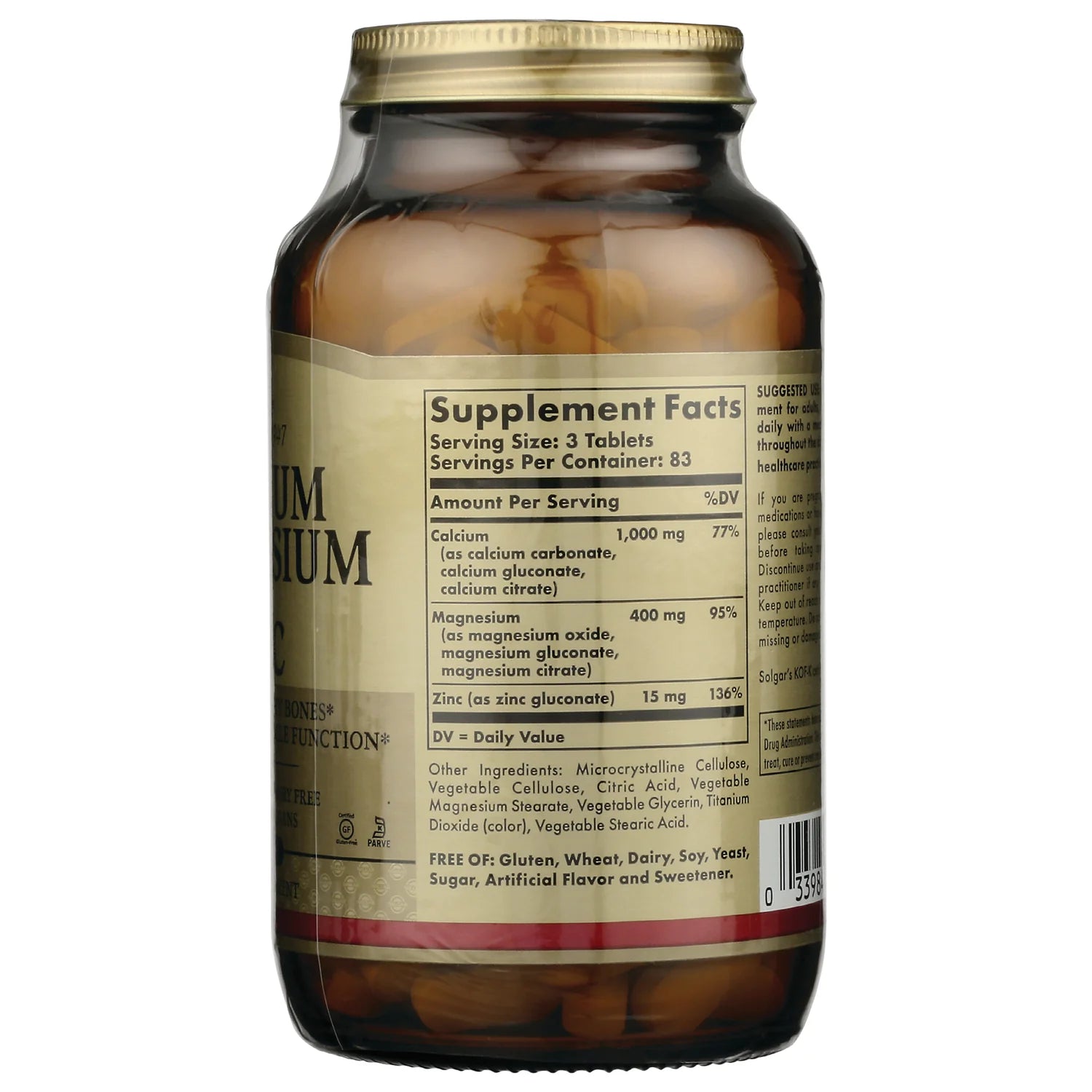 Calcium Magnesium Plus Zinc