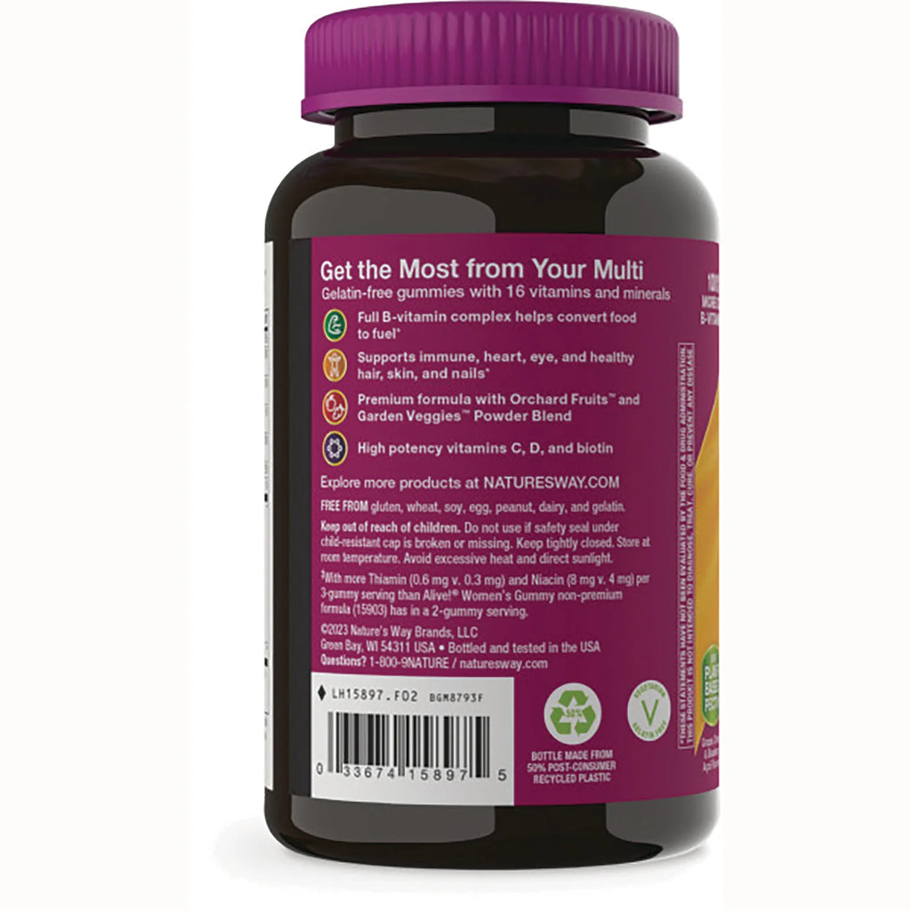Alive! Womens Gummy Multivitamin - Grape, Cherry & Blueberry
