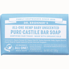 All-One Hemp Baby Unscented Pure-Castile Bar Soap