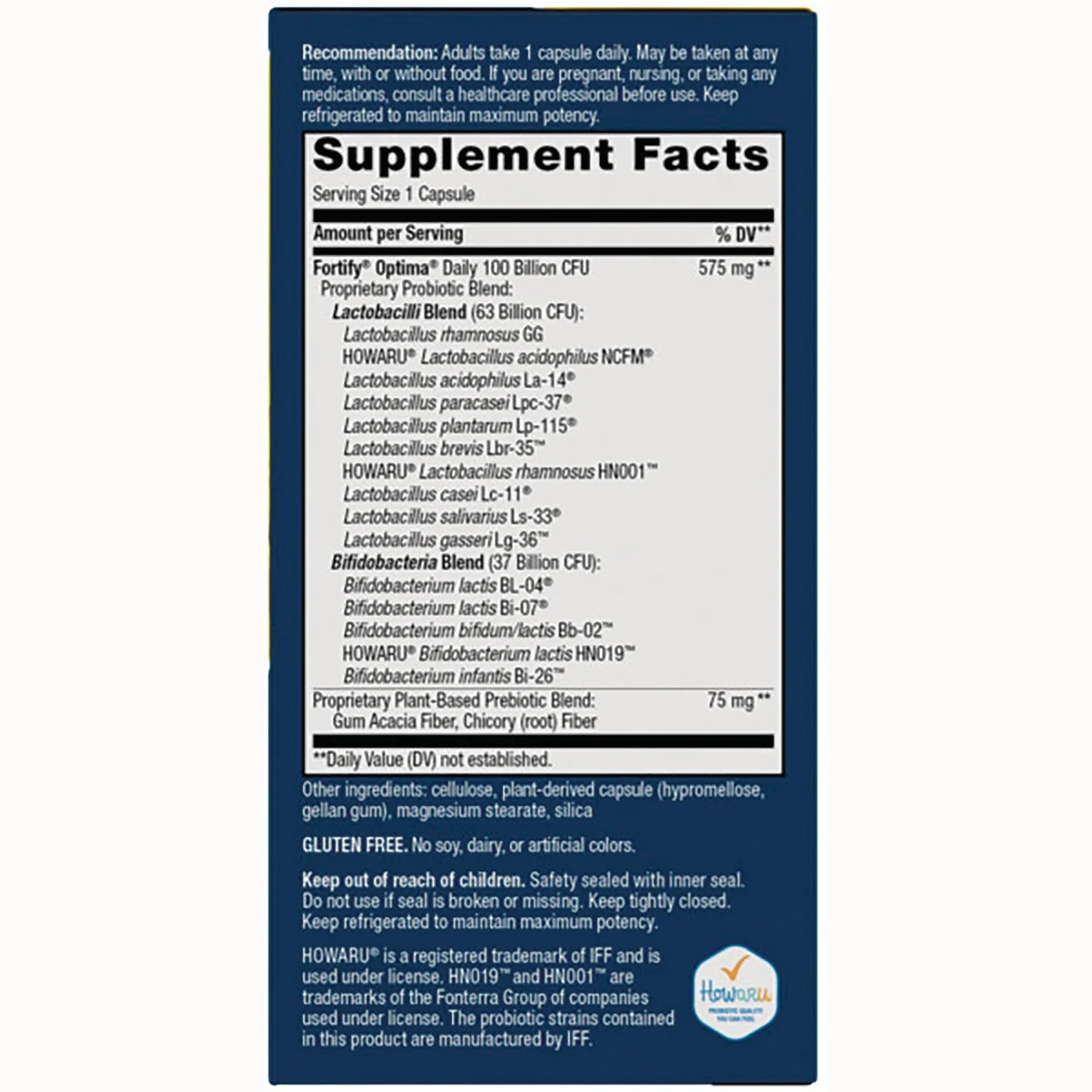 Fortifiy Optima Daily Probiotic Advanced Care