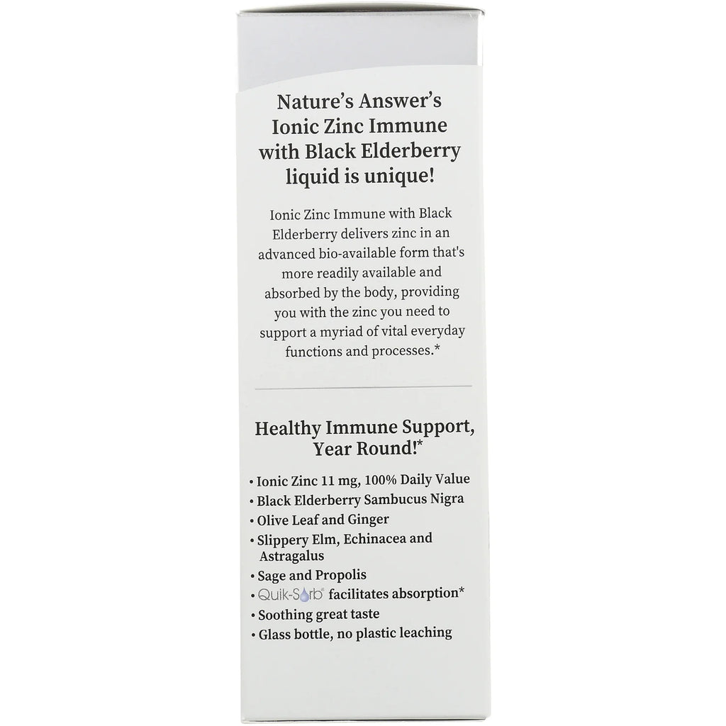 Ionic Zinc Immune with Black Elderberry
