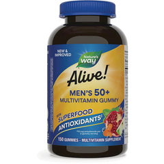 Alive! Mens 50+ Multivitamin Gummy - Mixed Fruit