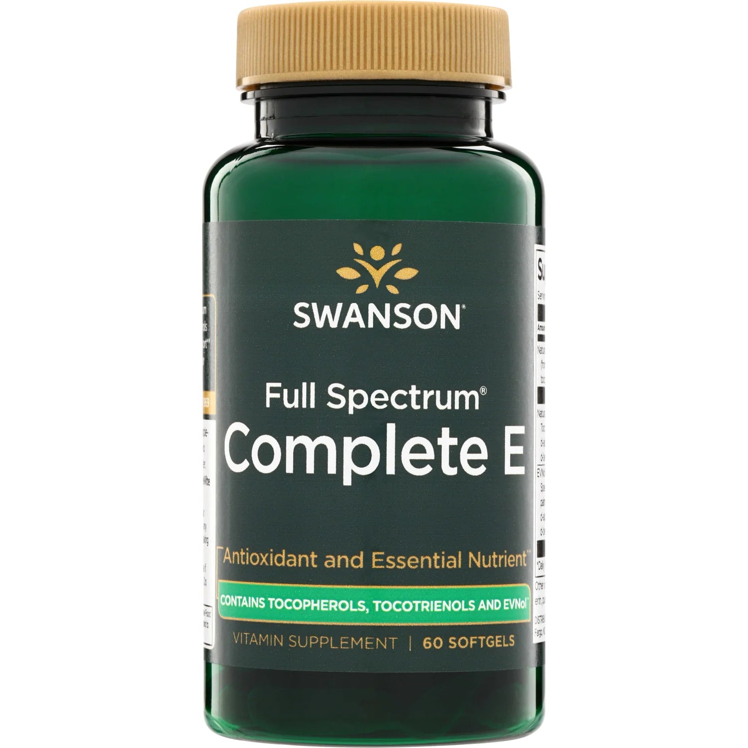 Full Spectrum Complete E Contain Tocopherols, Tocotrienols & ENVol