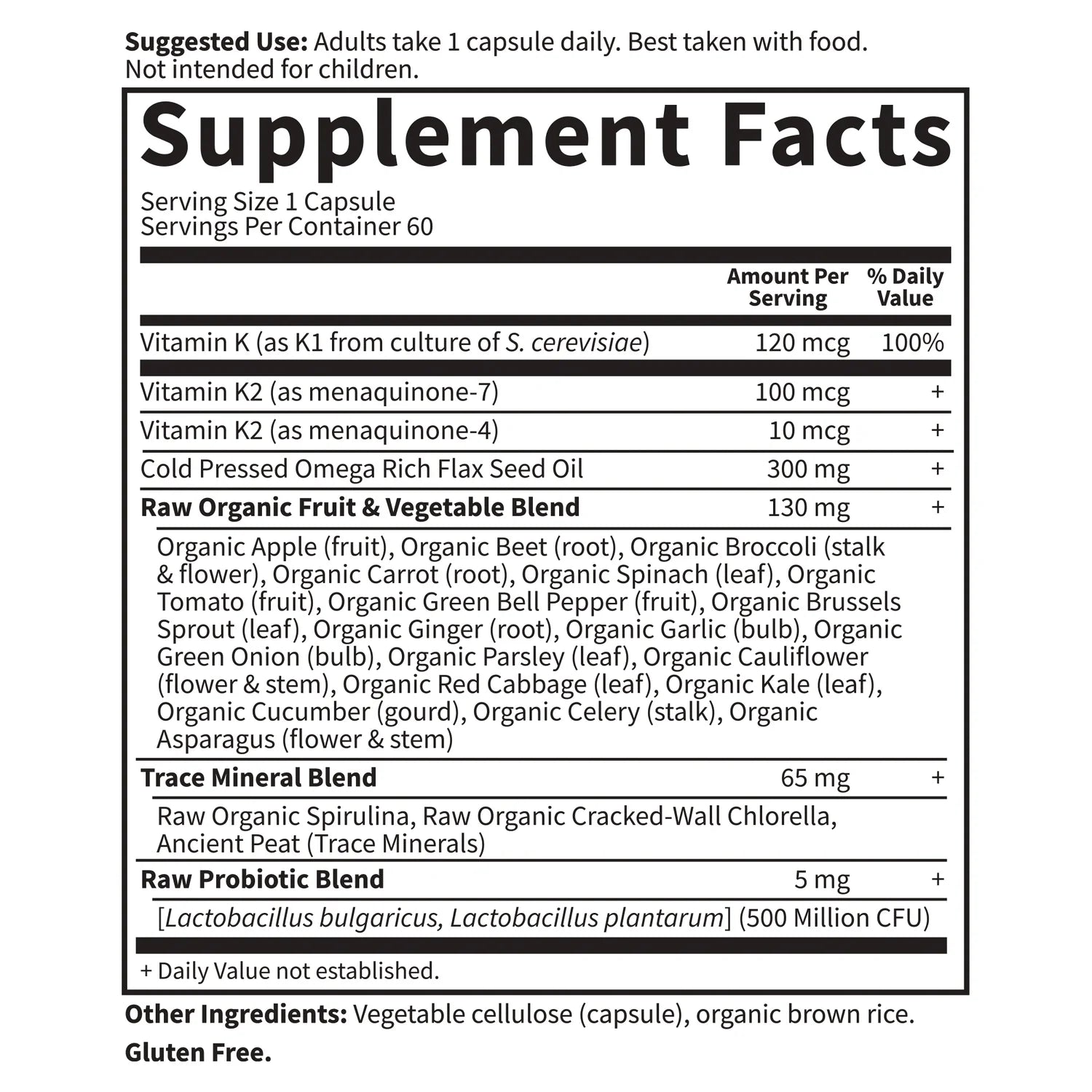 Vitamin Code Raw K-Complex