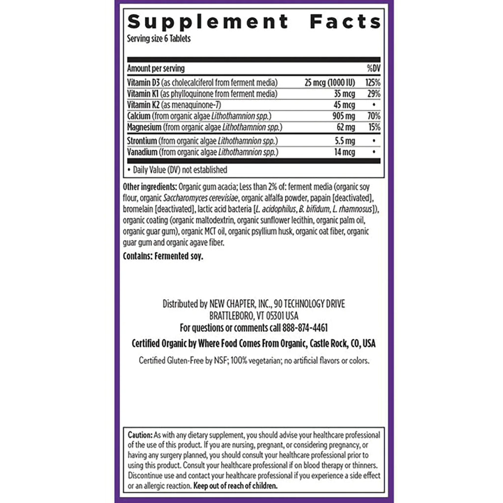 Plant Calcium Bone Strength Take Care - Tiny Tabs