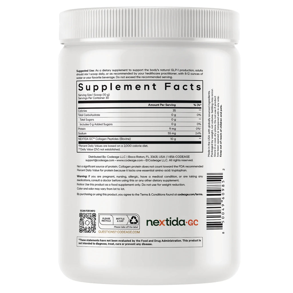 GLP-1 Collagen Peptides - Unflavored