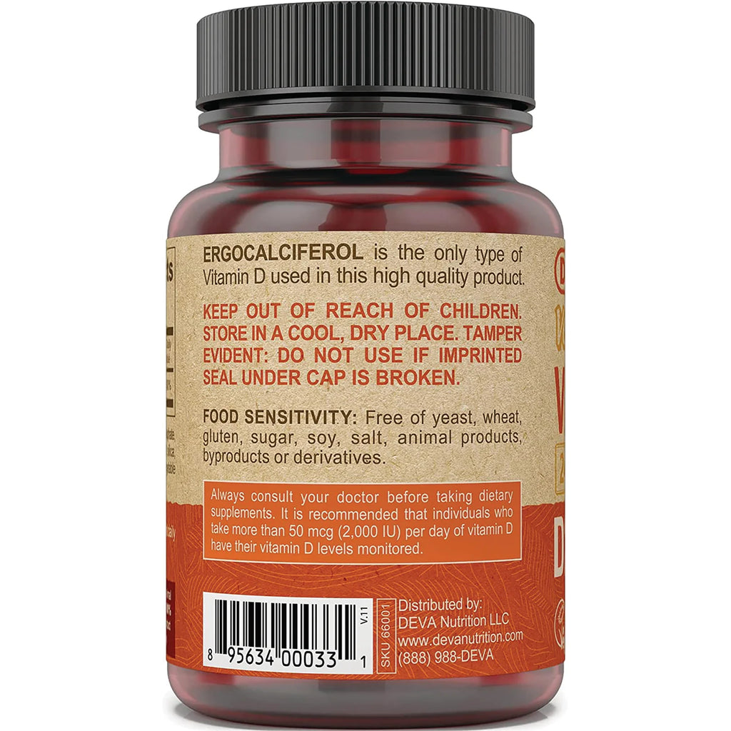 Vegan Vitamin D2 - Tiny Tablets