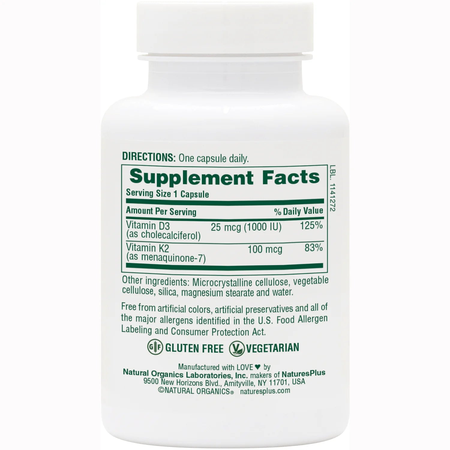 Vitamins D3 & K2