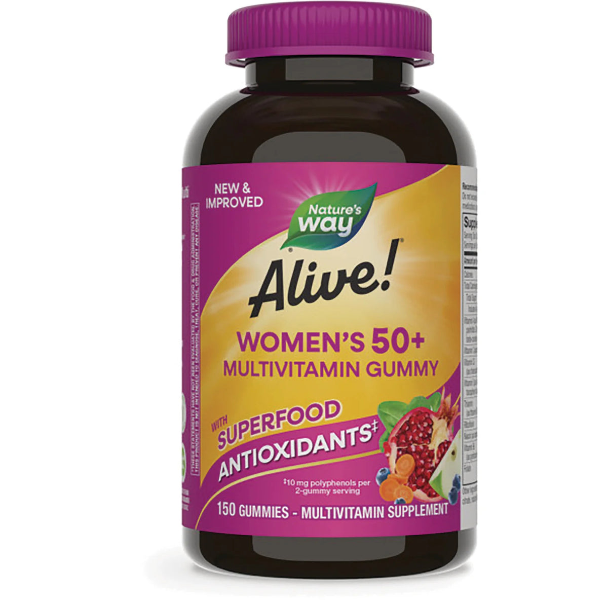 Alive! Womens 50+ Multivitamin Gummy - Mixed Berry