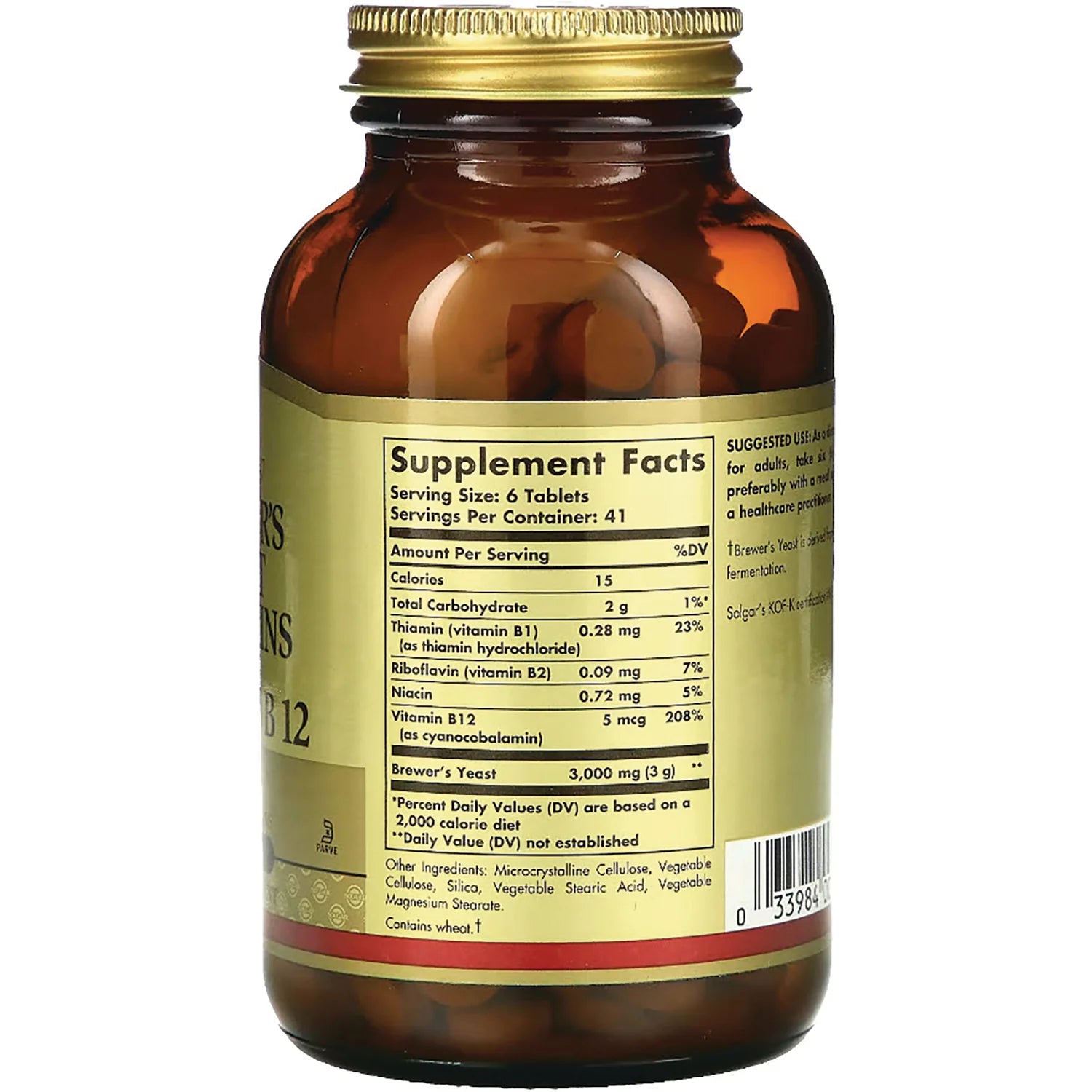 Brewers Yeast 7 1/2 Grains with Vitamin B 12