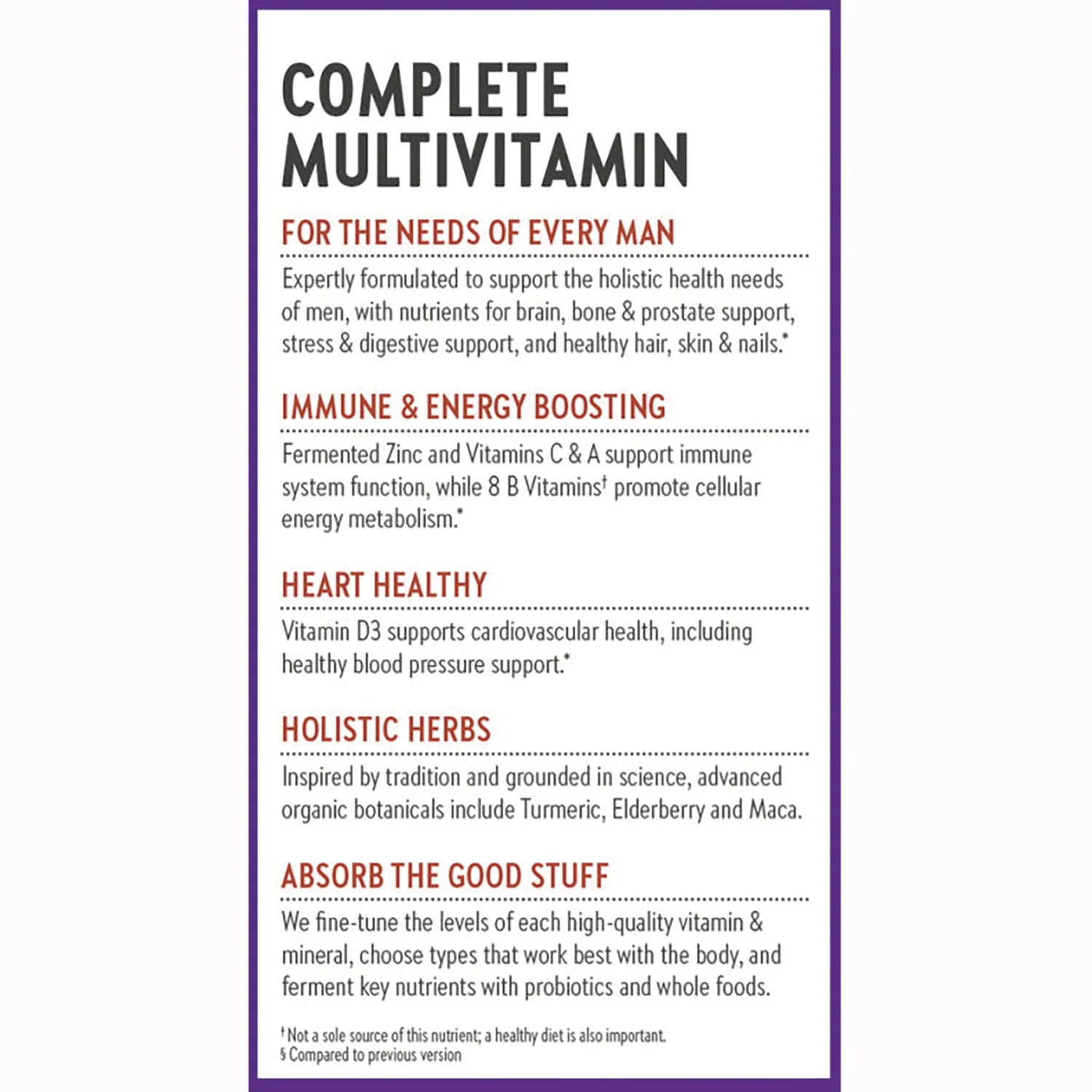 One Daily Every Mans Multivitamin