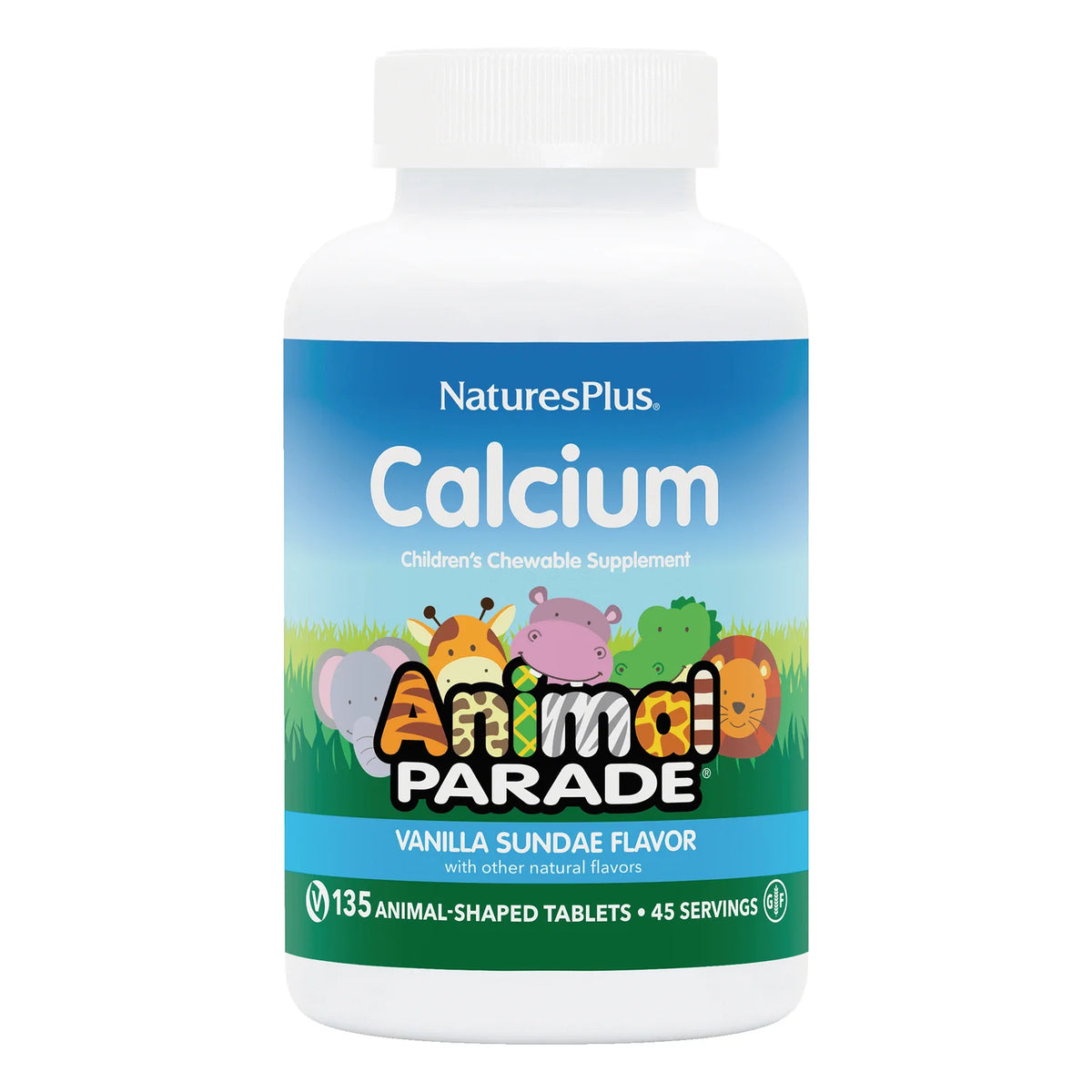 Animal Parade Calcium Childrens Chewable - Vanilla Sundae