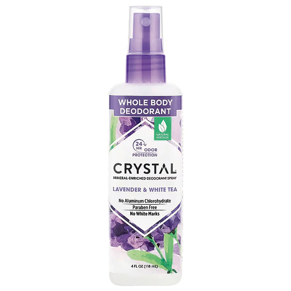 Mineral Enriched Deodorant Spray - Lavender & White Tea