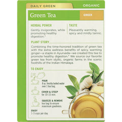 Organic Green Tea - Ginger