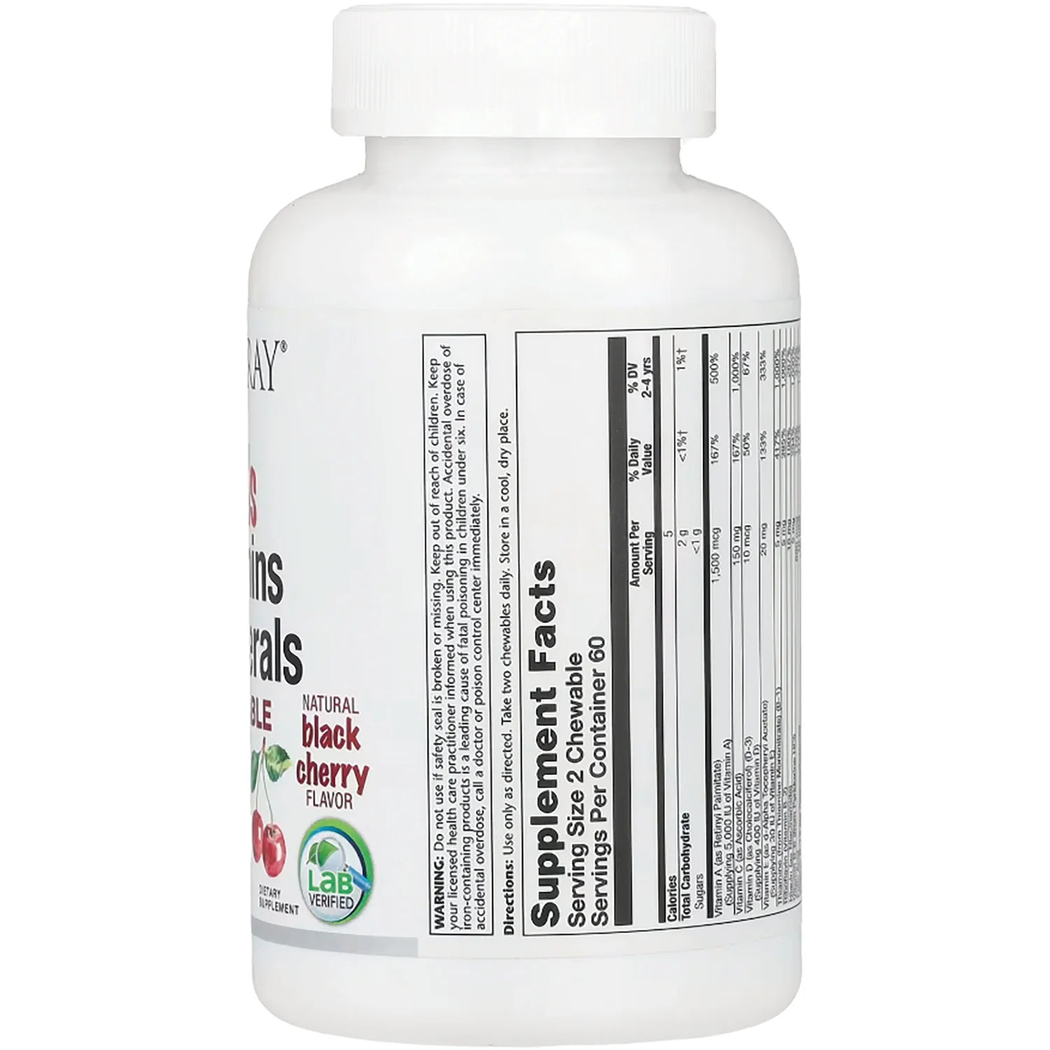 Kids Vitamins & Minerals Chewable - Black Cherry