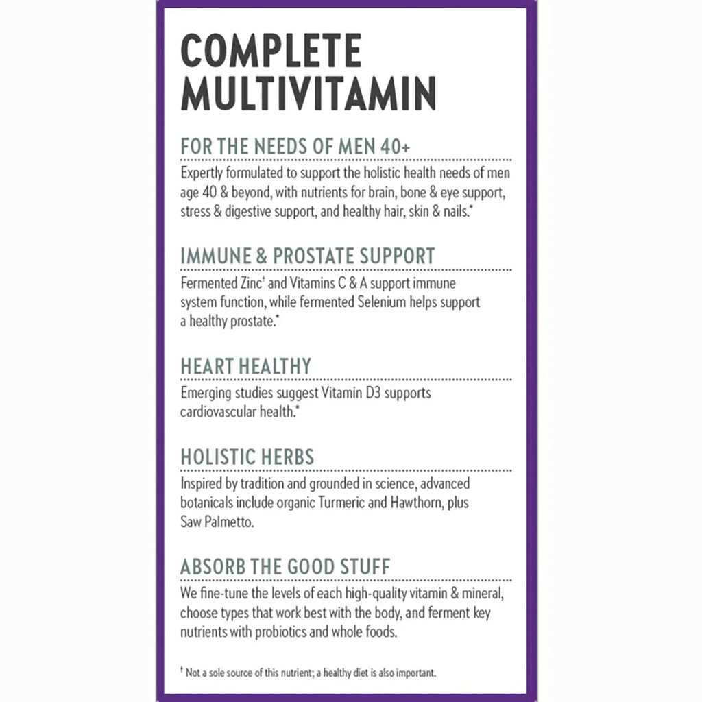 One Daily Every Mans Multivitamin 40+