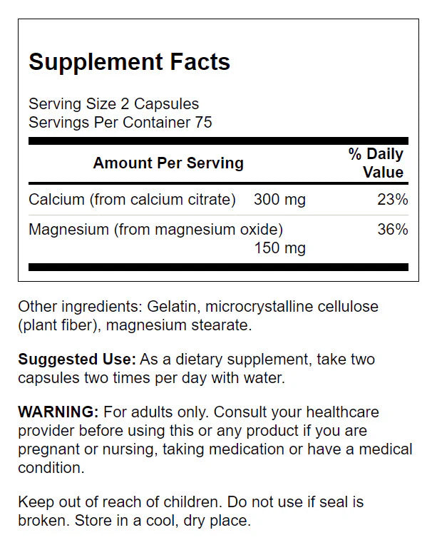 Calcium Citrate Plus Magnesium