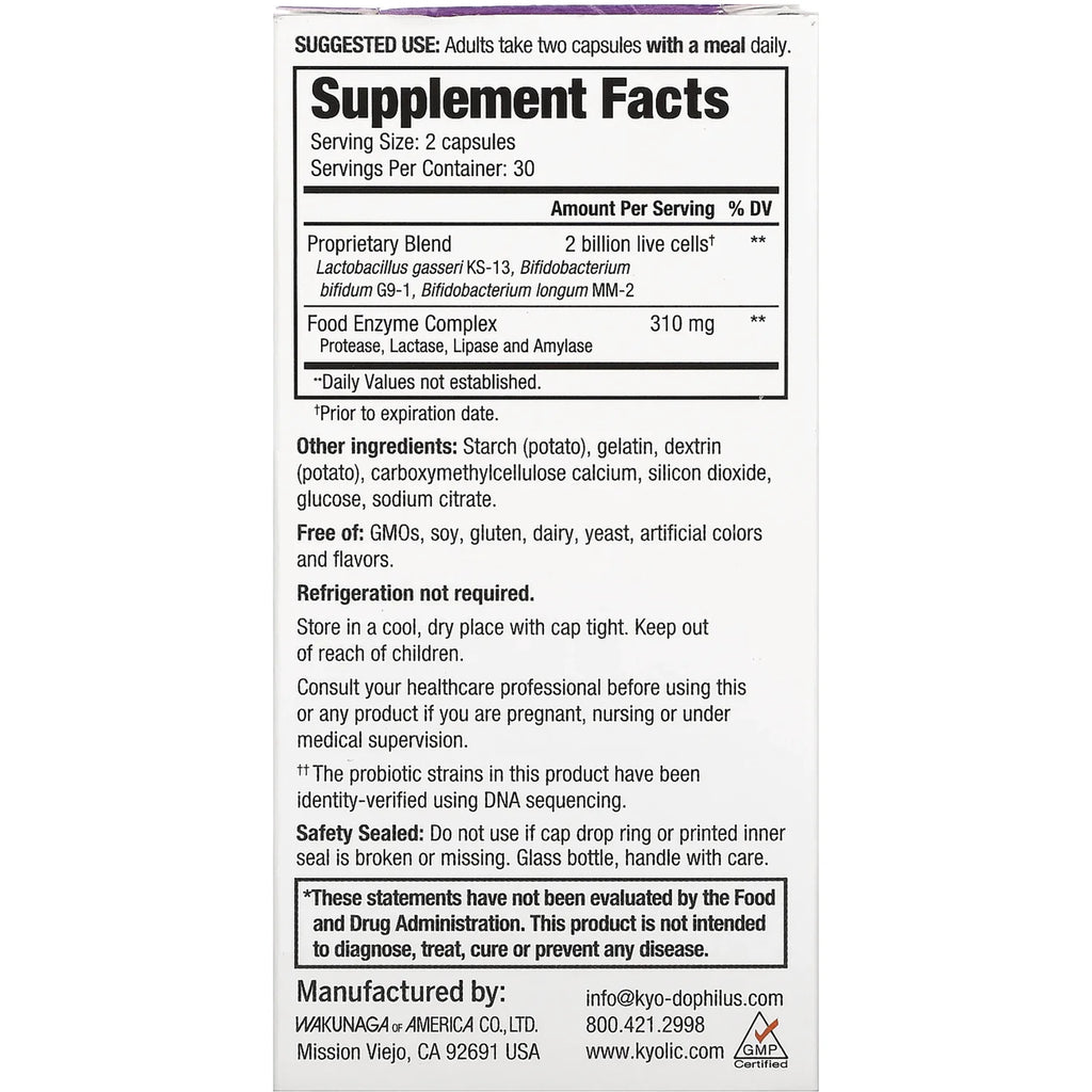 Kyo-Dophilus Probiotics Plus Enzymes