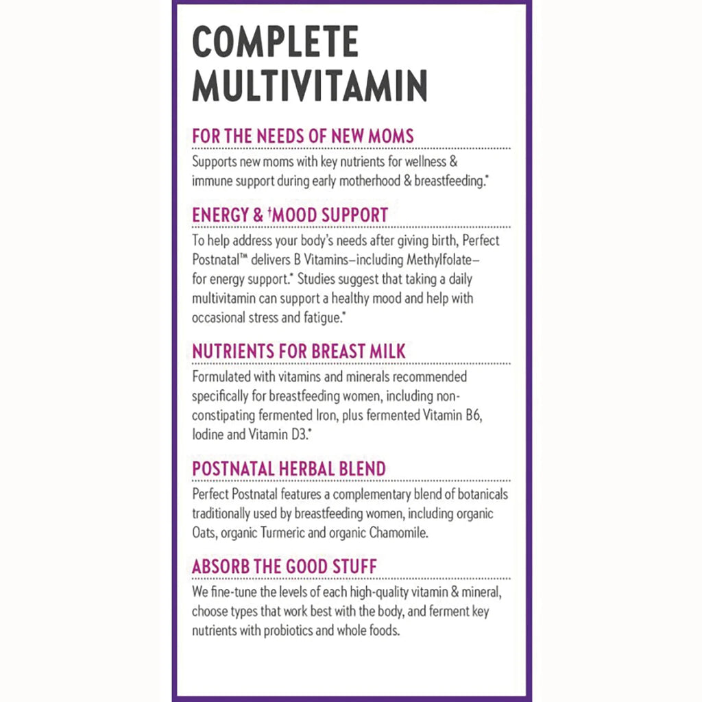 Perfect Postnatal Multivitamin
