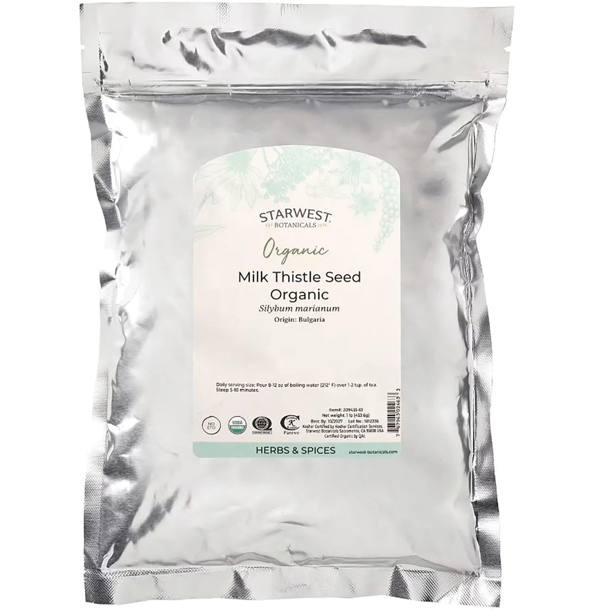 Milk Thistle Seed Organic