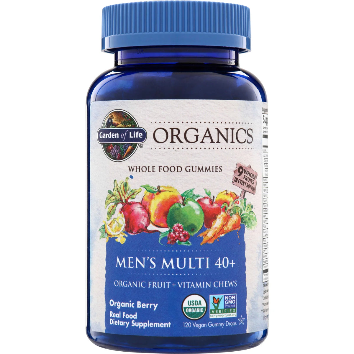 Organics Mens Multi 40+ Gummies - Organic Berry