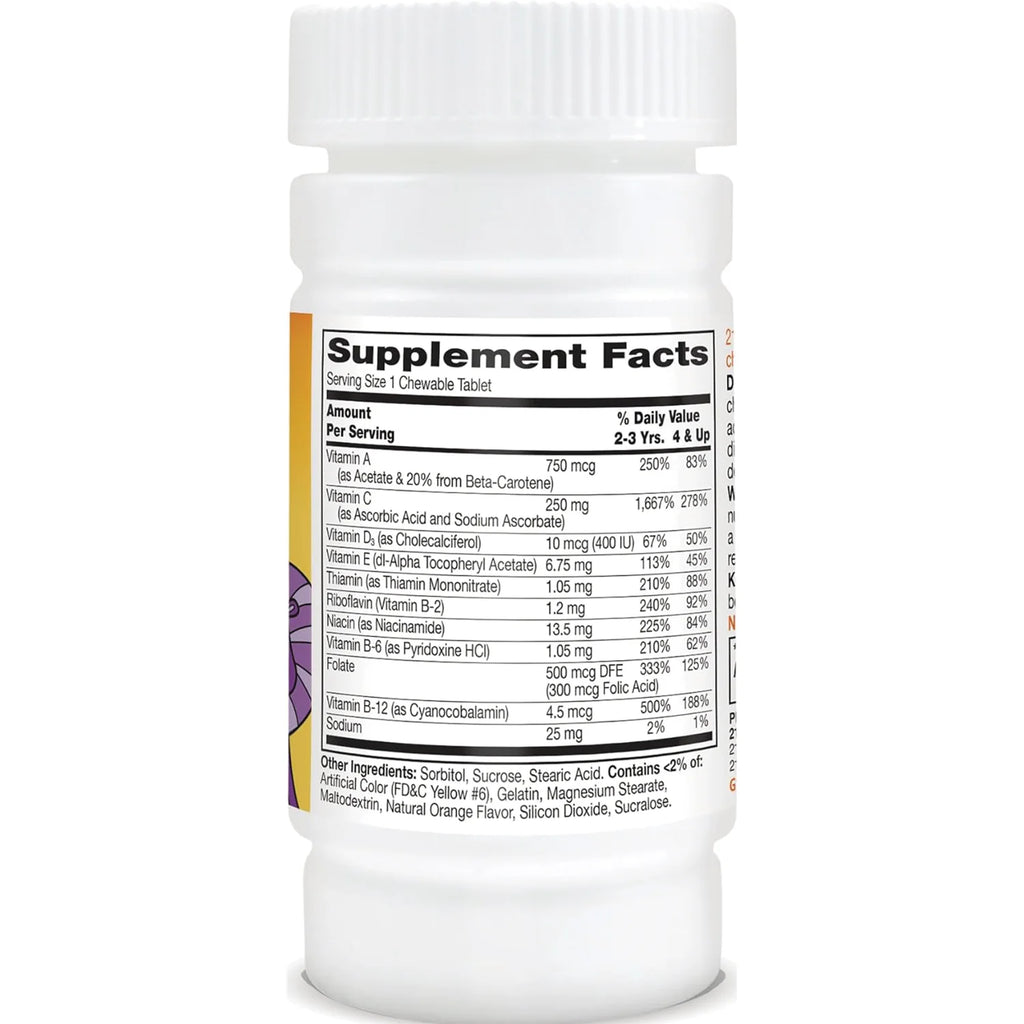 Zoo Friends with Extra C Childrens Multivitamin - Orange