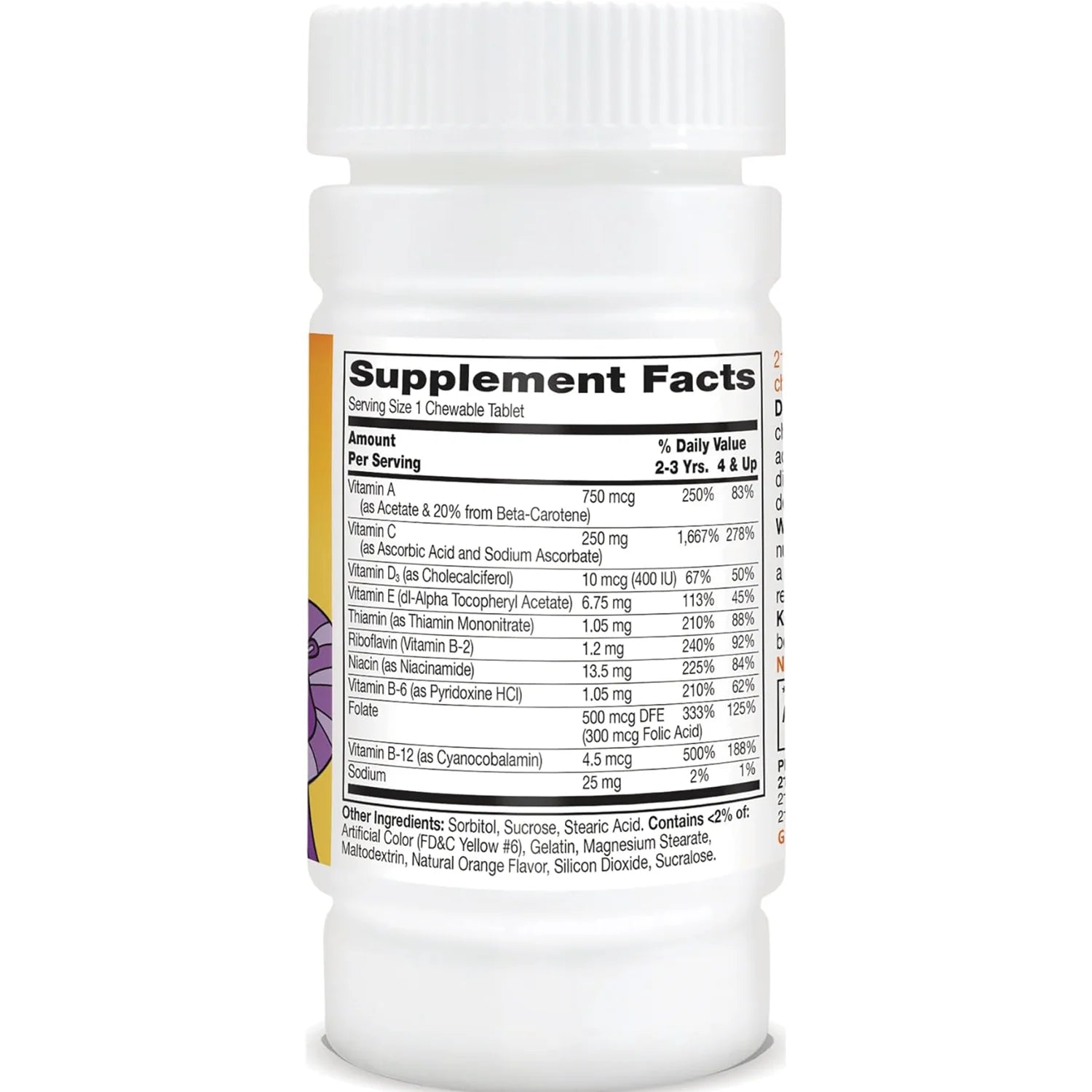 Zoo Friends with Extra C Childrens Multivitamin - Orange