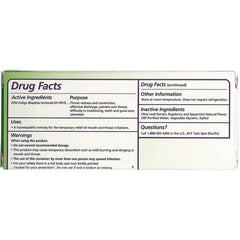 Olive Leaf Homeopathic Throat Spray - Raspberry Spearmint