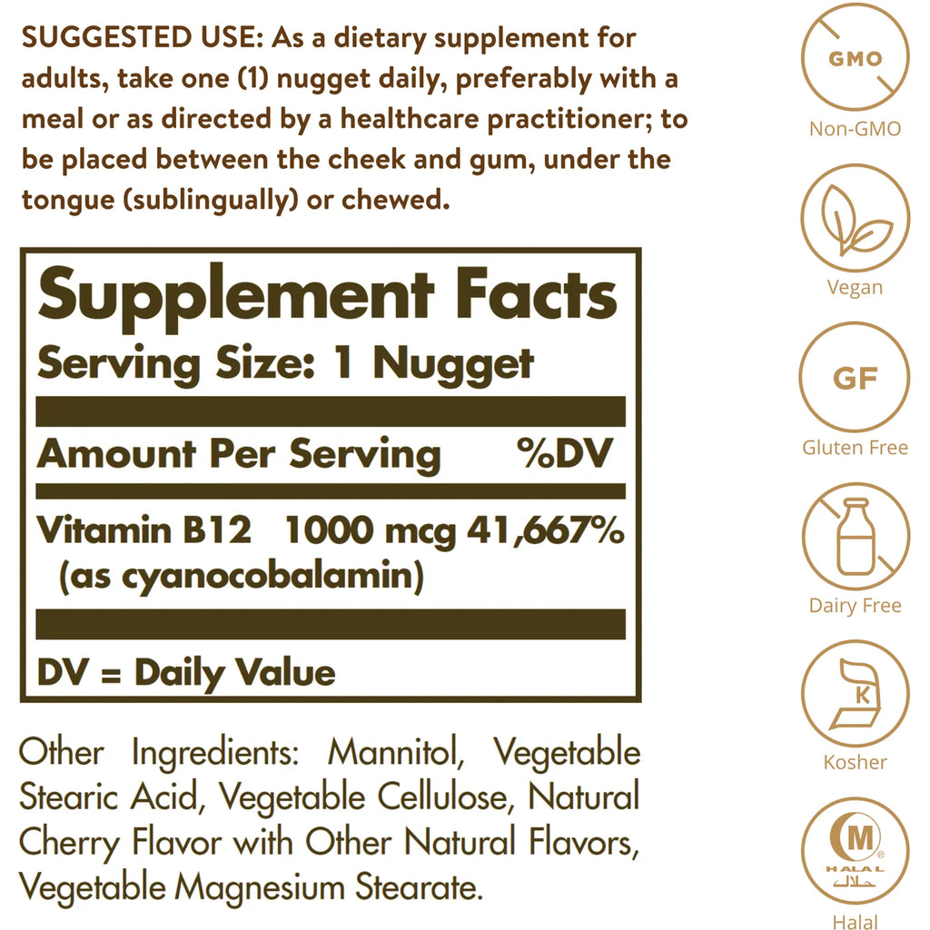 Sublingual Vitamin B 12