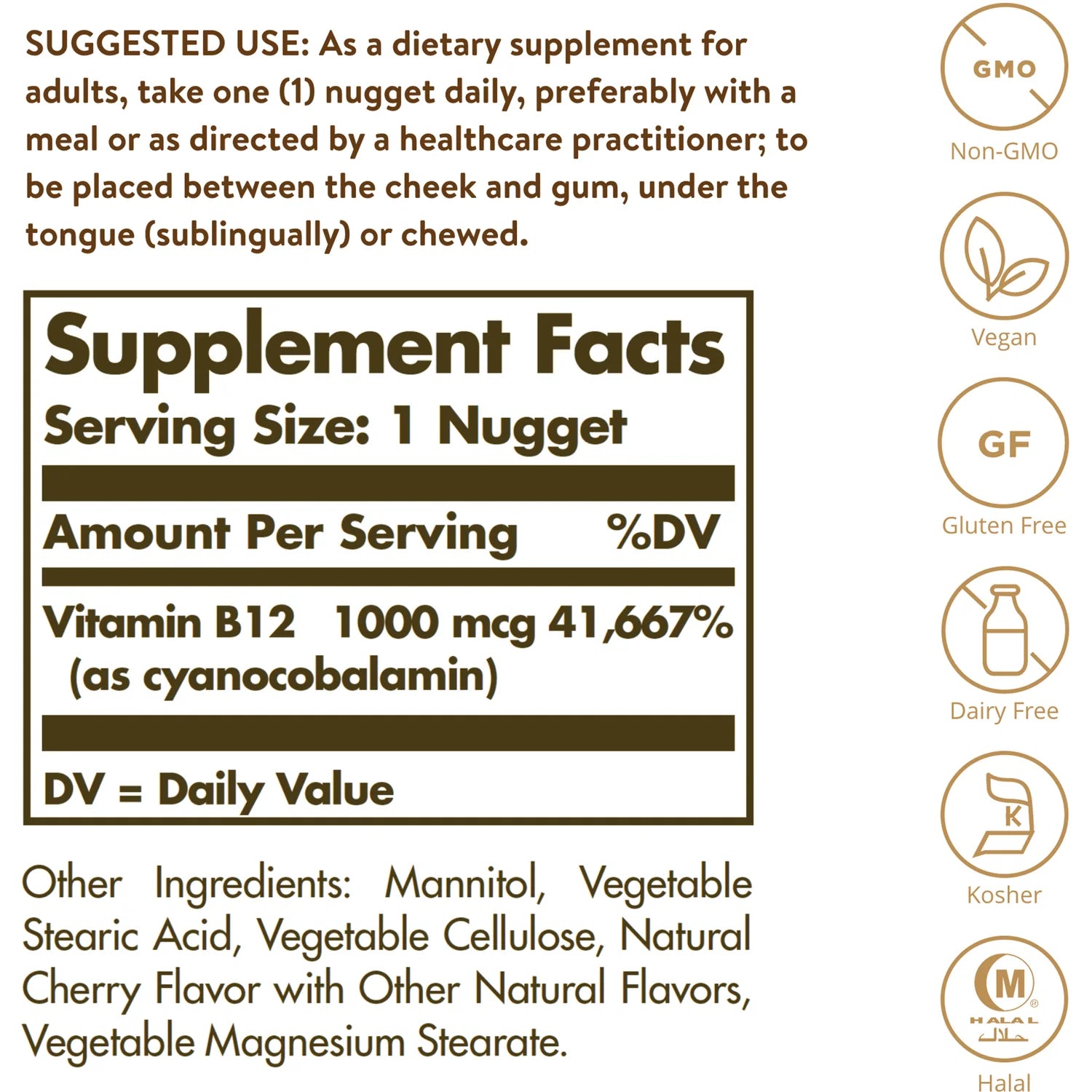 Sublingual Vitamin B 12