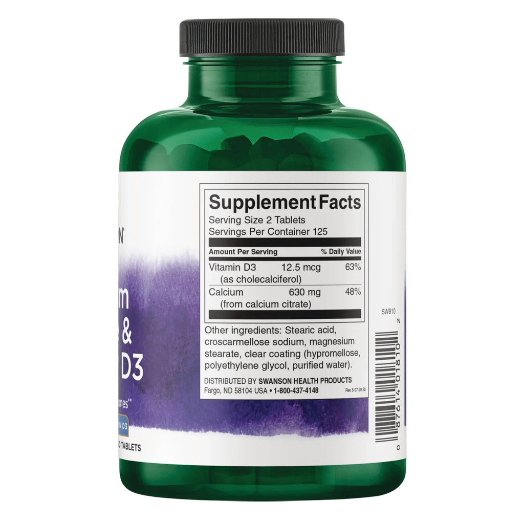 Calcium Citrate & Vitamin D3