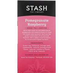 Green Tea & Matcha - Pomegranate Raspberry