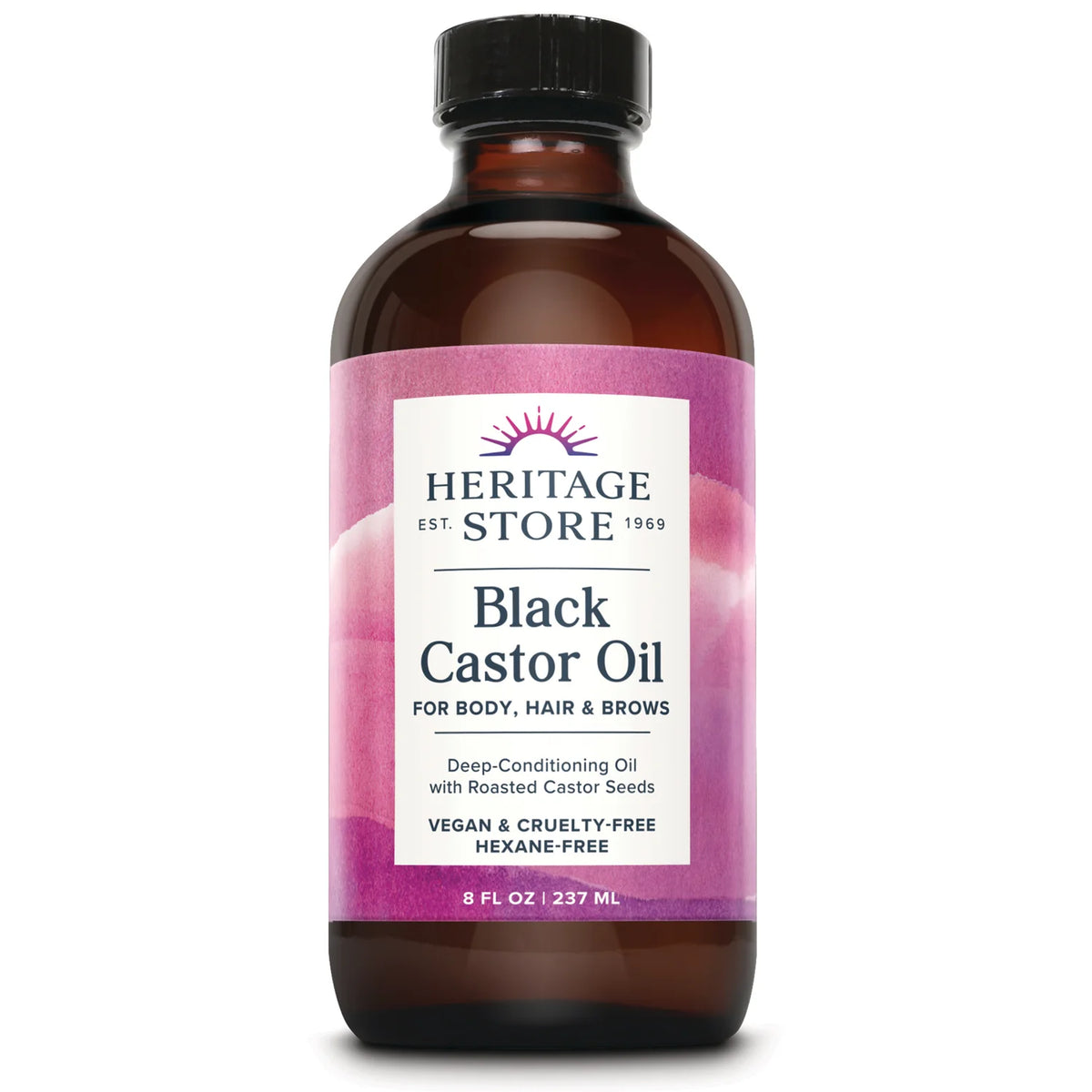 Black Castor Oil for Body, Hair and Brows