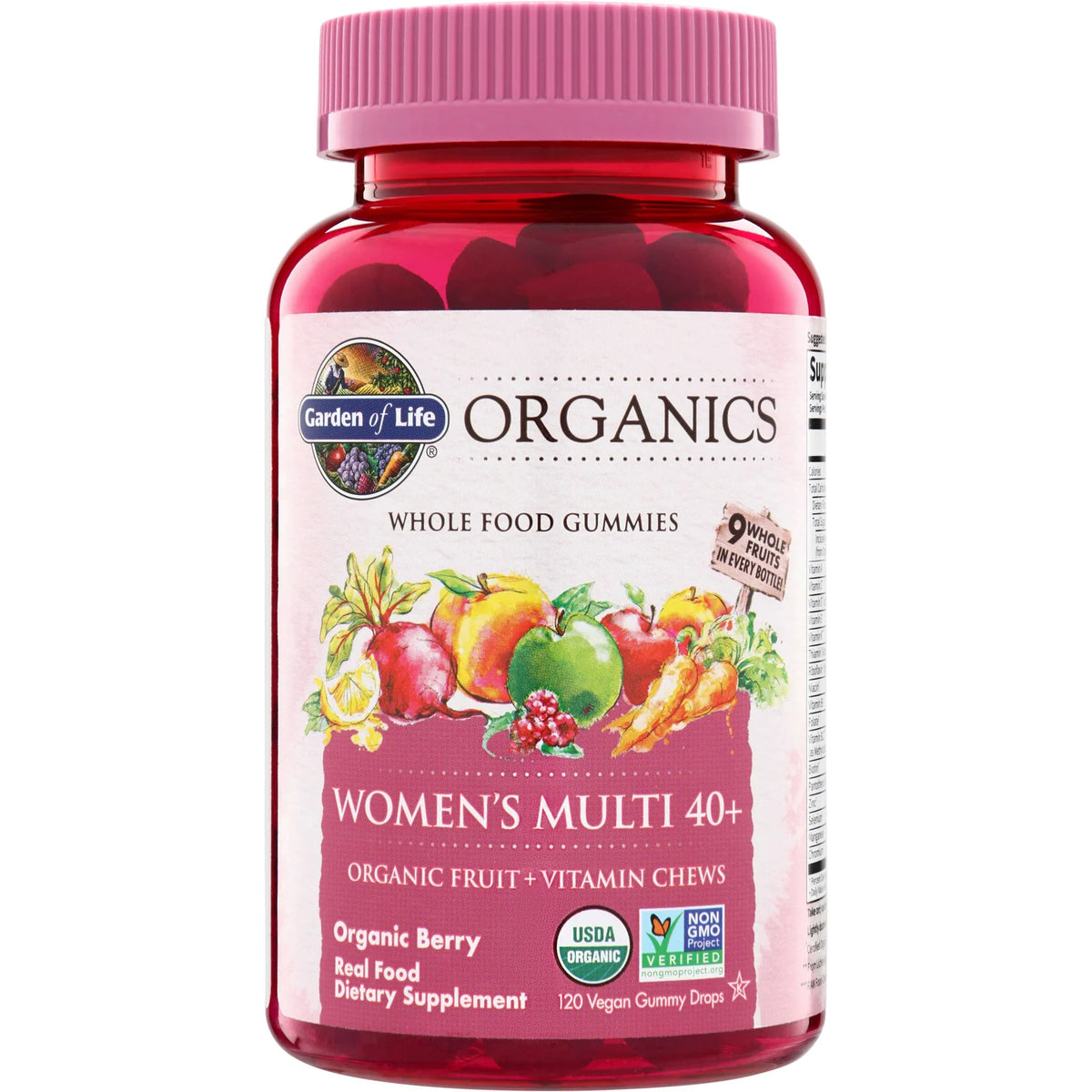 Organics Womens Multi 40+ Gummies - Organic Berry