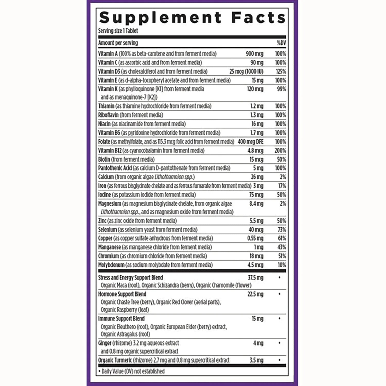One Daily Every Womans Multivitamin