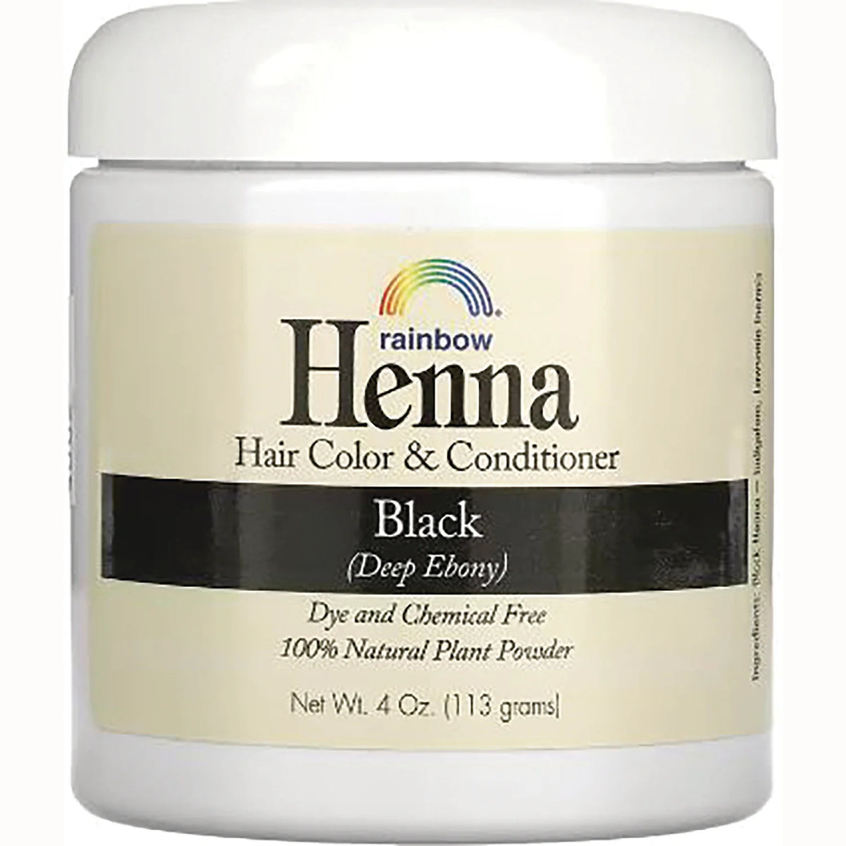 Henna Hair Color & Conditioner - Black (Deep Ebony)