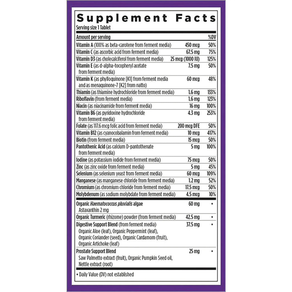 One Daily Every Mans Multivitamin 55+