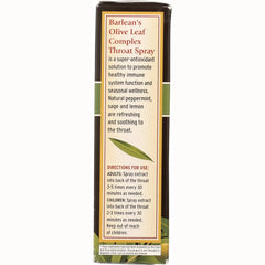 Olive Leaf Complex Throat Spray - Peppermint