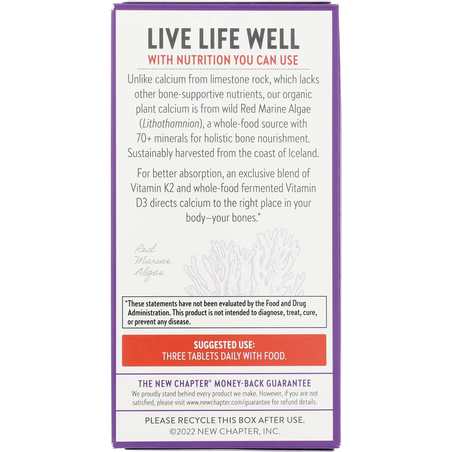 Plant Calcium Bone Strength Take Care - Slim Tablets