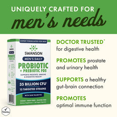 Mens Daily Probiotic + Prebiotic FOS