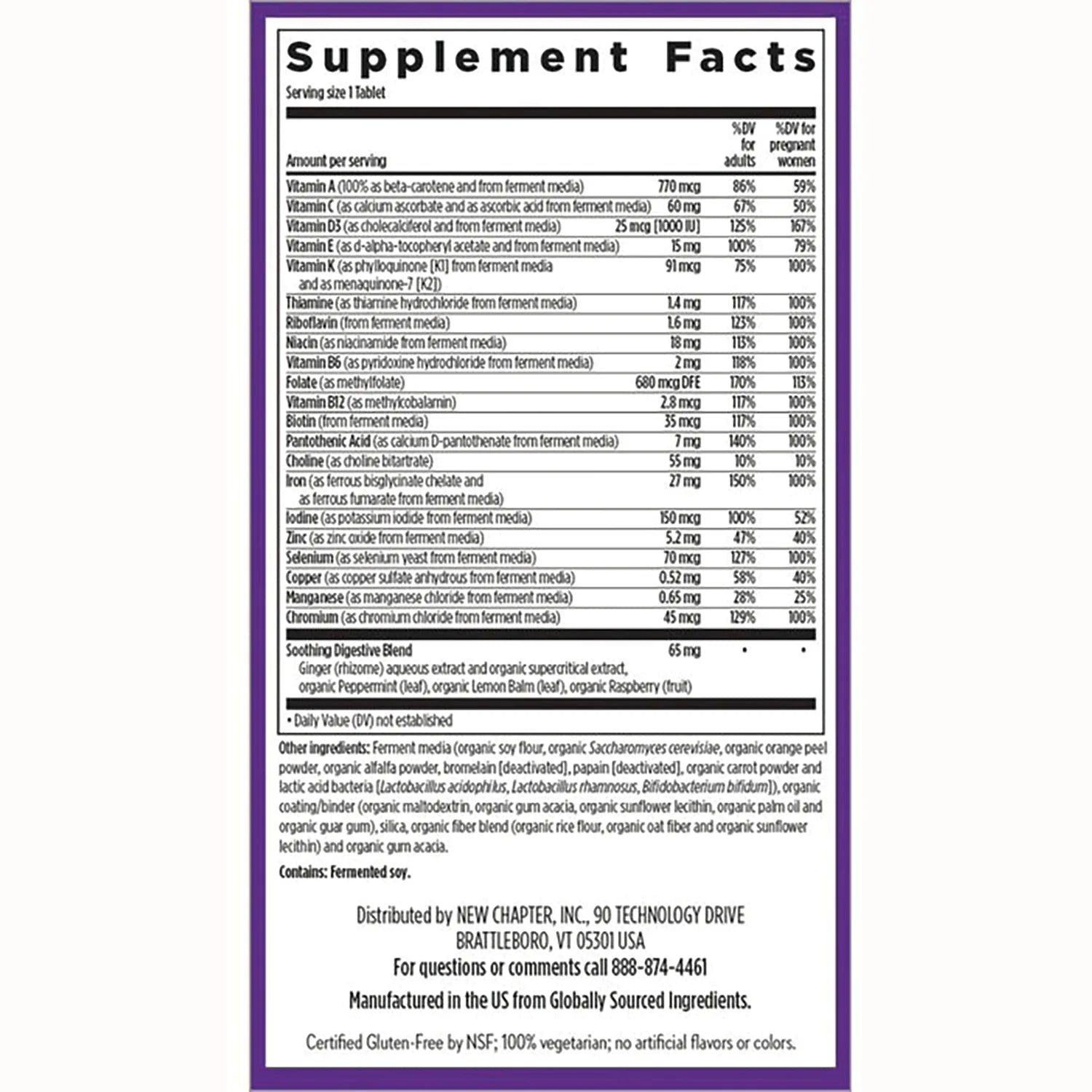 One Daily Prenatal Multivitamin