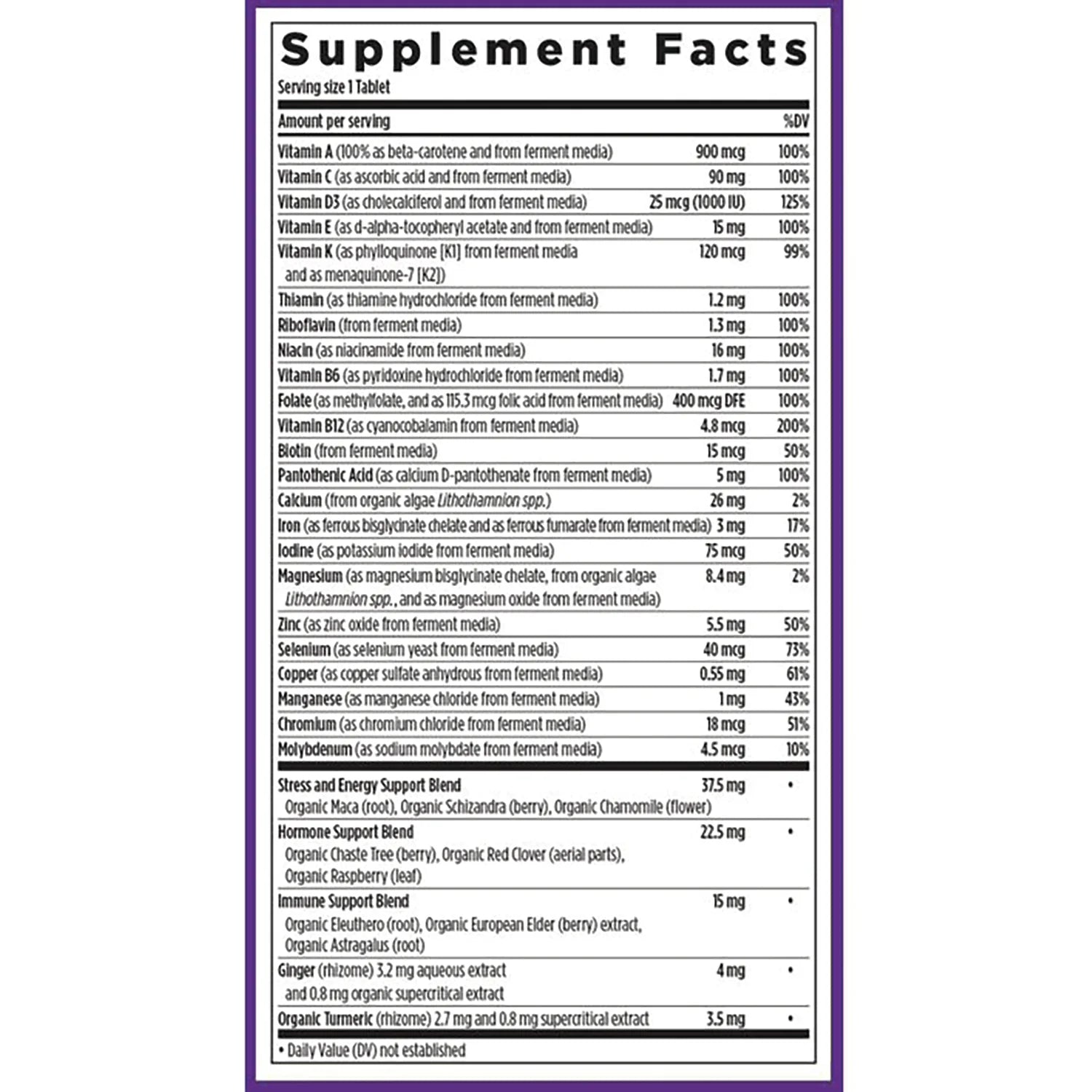 One Daily Every Womans Multivitamin