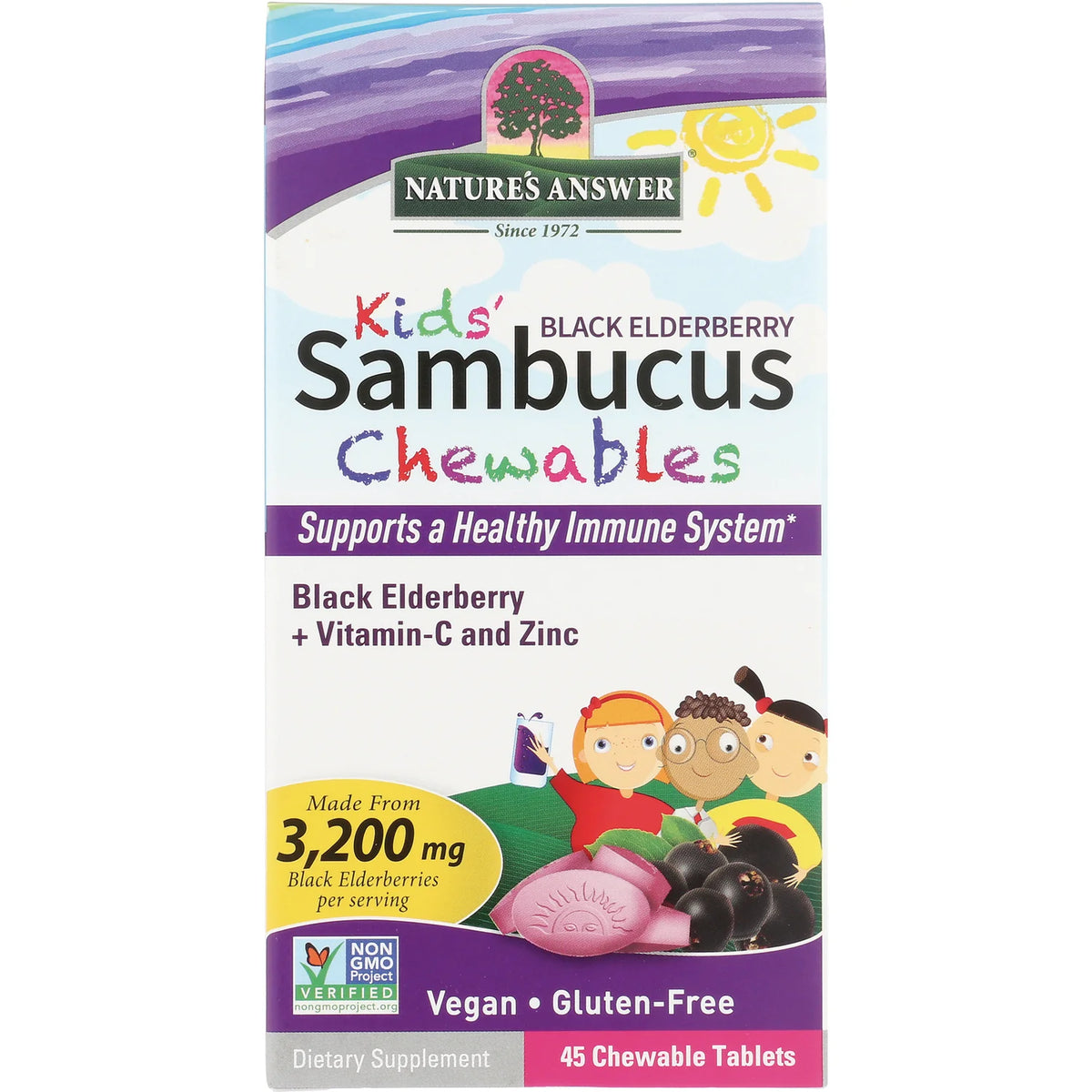 Kids Sambucus Black Elderberry Chewables